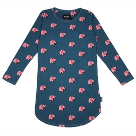 Long Sleeve Dress SNURK Kids Pink Elephant
