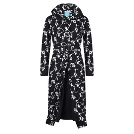 Imperméable Happy Rainy Days Long Raincoat Brisa Blossom Black Off White