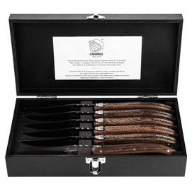 Steak Knife Laguiole Style de Vie Luxury Line Wenge Black (6 pc)