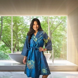 Kimono Kayori Lya Blauw-M