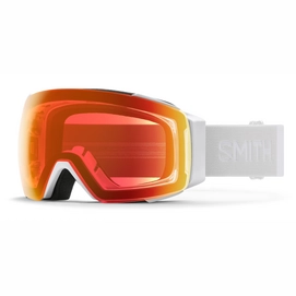 Masque de Ski Smith I/O Mag White Vapor/ChromaPop Everyday Red Mirror/ChromaPop Storm Yellow Flash