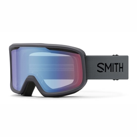 Masque de Ski Smith Frontier Charcoal / Blue Sensor Mirror