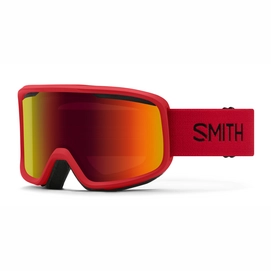 Masque de Ski Smith Frontier Lava / Red SOLX Mirror