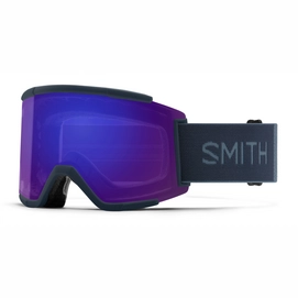 Ski Goggles Smith Squad XL French Navy / ChromaPop Everyday Green Mirror / ChromaPop Storm Rose