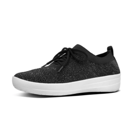 Sneaker FitFlop Crystal Uberknit F-Sporty Black Damen-Schuhgröße 36