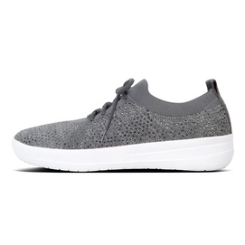 Sneaker FitFlop Crystal™ Uberknit F-Sporty Charcoal / Dusty Grey