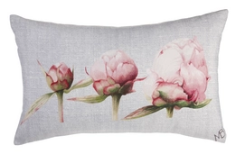 Sierkussen Marjolein Bastin Pioenroos Zacht Roze (30 x 50 cm)