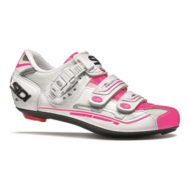 Chaussure de Cyclisme Sidi Genius 7 Women White Pink Fluo