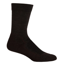Sokken Icebreaker Mens Hike+ Light Crew Earthen Heather Bark Oak