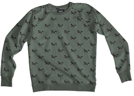 Sweater SNURK Women Black Horses Green