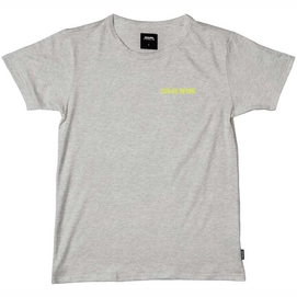 T-Shirt SNURK Unisexe Uni Grey Fluo Yellow Logo