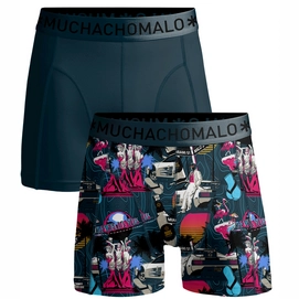Boxershort Muchachomalo Men shorts Miami Vatos Ace Print/Blue (2-pack)