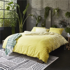 Housse de Couette Esprit Mina Mustard Satin de Coton