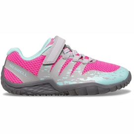 Chaussures Pieds Nus Schoen Merrell Kids Trail Glove 5 A/C Grey Hot Pink Turquoise-Taille 31