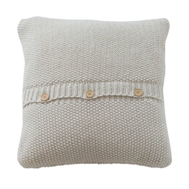 Sierkussen Margaret Muir Button Knit Ecru (45 x 45 cm)