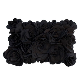 Sierkussen Margaret Muir Katya Rose Black (30 x 45 cm)