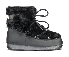 Moon Boot Women Monaco Low Fur WP Black