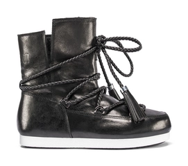 Moon Boot Far Side Mid Raw Black Damen