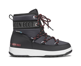 Moon Boot Junior Mid WP Castlerock Schwarz Jungen
