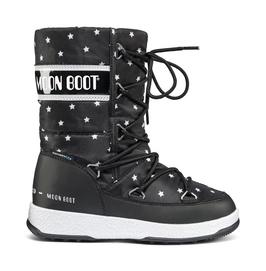 Moon Boot Junior Quilted Star Black White