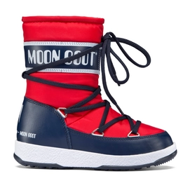 Moon Boot Sport Mid Red Navy Kinder