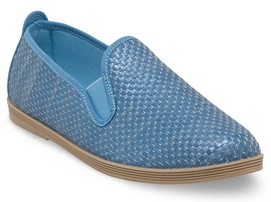 Damen Slipper Flossy Moraira Gewebt Blau