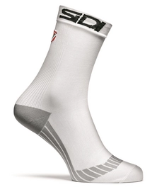 Wielrensokken Sidi Kompression Short White Grey
