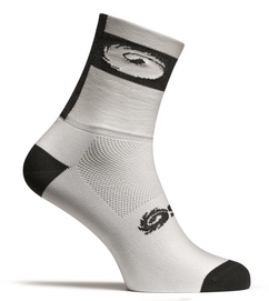 Wielrensokken Sidi Logo 12 Meryl White Black