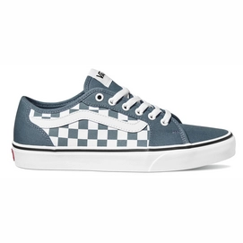 Sneaker Vans Filmore Decon Checkerboard Blue Mirage White Herren
