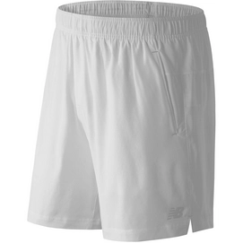 Tennishose New Balance Tournament 7 Inch Stretch White Herren