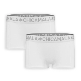 Boxershort Chicamala Girls Solid White White (2-Delig)