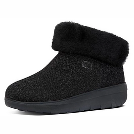FitFlop Mukluk III Metallic Ankle Boots All Black Damen