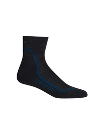 Sokken Icebreaker Mens Hike+ Light Mini Jet Heather Cadet Black