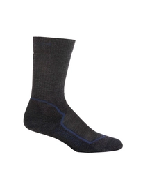 Sokken Icebreaker Mens Hike+ Medium Crew Jet Heather Planet Black