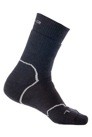 Sokken Icebreaker Mens Hike+ Heavy Crew Jet Heather Twister Heather Black