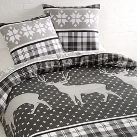 Dekbedovertrek DayDream Mats White Grey Flanel