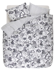 Taies d'oreiller Esprit Mayla Black/white Satin de Coton (65 x 65 cm)