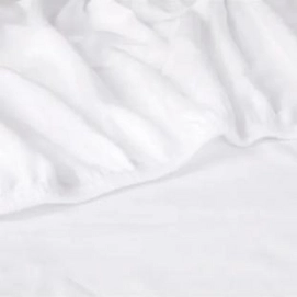 160 x 210 cm Jersey Spannbettlaken Bettlaken weiss Baumwolle 