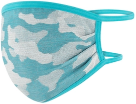 Gezichtsmasker Skafit X-Static Met Zilvergaren Camouflage Turquoise