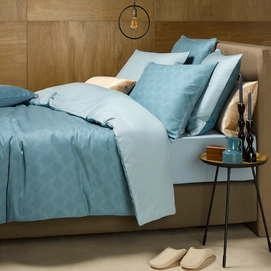 Dekbedovertrek De Witte Lietaer Monsoon Provincial Blue Satijn