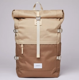 Rugzak Sandqvist Ilon Multi Brown With Natural Leather