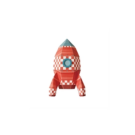 Wandaufkleber Studio Ditte Rakete Cubes