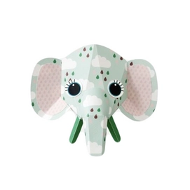 Muursticker Studio Ditte Wilde Dieren Olifant Clouds Large
