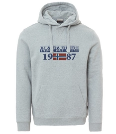 Trui Napapijri Men Berthow Logo Med Grey Mel