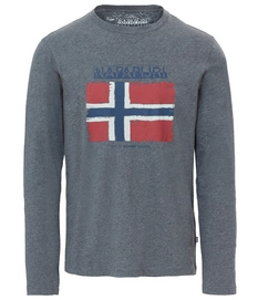 Longsleeve Napapijri  Sadrin LS Dark Grey Mel Herren