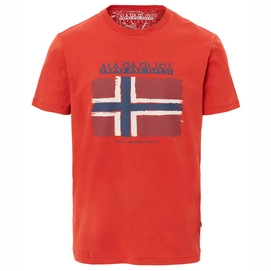 T-Shirt Napapijri Mens Sadrin Orange Red