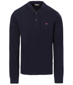 Polo Shirt Napapijri Men Erthow Logo Blu Marine