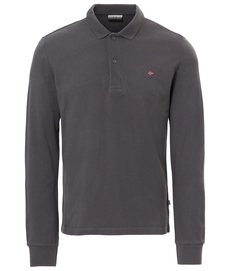 Polo Napapijri Men Erthow Logo Dark Grey Solid