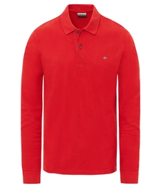 Polo Shirt Napapijri Men Erthow Logo Orange Red