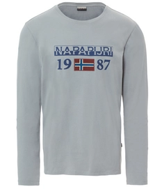 T-shirt Napapijri Men Solin Med Grey Solid